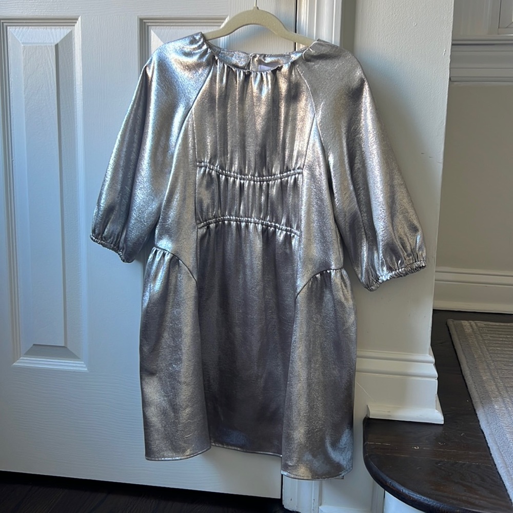 Zara Girls silver dress. Never worn NEW WITH TAGS! Size 9